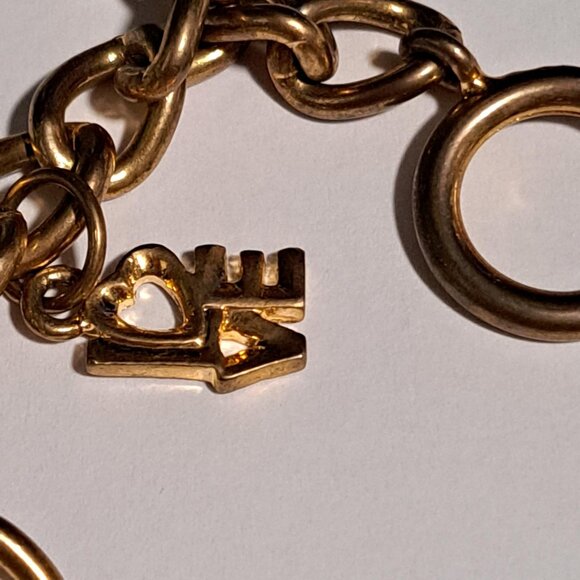 2007 Limited edition Juicy Couture gold tone charm bracelet christmas - Picture 5 of 10